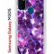 Чехол-накладка Samsung Galaxy M30S/M21 Kruche Print Purple leaves