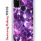 Чехол-накладка Samsung Galaxy M30S/M21 Kruche Print Purple leaves