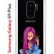Чехол-накладка Samsung Galaxy S9 Plus Kruche Print Pink Hair