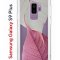 Чехол-накладка Samsung Galaxy S9 Plus Kruche Print Pink and white