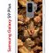 Чехол-накладка Samsung Galaxy S9 Plus Kruche Print Котик с рыбками