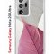 Чехол-накладка Samsung Galaxy Note 20 Ultra Kruche Print Pink and white