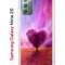Чехол-накладка Samsung Galaxy Note 20 Kruche Print Pink heart
