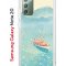 Чехол-накладка Samsung Galaxy Note 20 Kruche Print озеро цветов