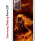 Чехол-накладка Samsung Galaxy Note 20 Kruche Print Конь огонь