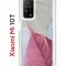Чехол-накладка Xiaomi Mi 10T/Mi 10T Pro Kruche Print Pink and white