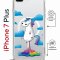 Чехол-накладка Apple iPhone 7 Plus (626142) Kruche PRINT Flying Unicorn