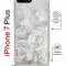 Чехол-накладка Apple iPhone 7 Plus (626142) Kruche PRINT White roses