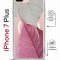 Чехол-накладка Apple iPhone 7 Plus (626142) Kruche PRINT Pink and white