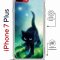 Чехол-накладка Apple iPhone 7 Plus (626142) Kruche PRINT Черный кот