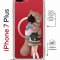 Чехол-накладка Apple iPhone 7 Plus (626142) Kruche PRINT Девочка с мишкой