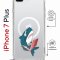 Чехол-накладка Apple iPhone 7 Plus (626142) Kruche PRINT Акула