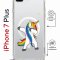 Чехол-накладка iPhone 7 Plus/8 Plus Kruche Magrope Print Единорожка