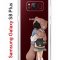 Чехол-накладка Samsung Galaxy S8 Plus Kruche Print Девочка с мишкой