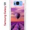 Чехол-накладка Samsung Galaxy S8 Kruche Print Лавандовый рай