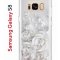 Чехол-накладка Samsung Galaxy S8 Kruche Print White roses