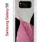 Чехол-накладка Samsung Galaxy S8 Kruche Print Pink and white