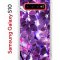 Чехол-накладка Samsung Galaxy S10 (580670) Kruche PRINT Purple leaves
