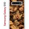 Чехол-накладка Samsung Galaxy S10 (580670) Kruche PRINT Котик с рыбками