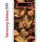 Чехол-накладка Samsung Galaxy S10 (580670) Kruche PRINT Котик с рыбками