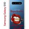 Чехол-накладка Samsung Galaxy S10 Kruche Print Red lipstick