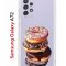 Чехол-накладка Samsung Galaxy A72 (598893) Kruche PRINT Donuts