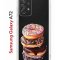 Чехол-накладка Samsung Galaxy A72 (598893) Kruche PRINT Donuts