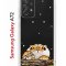 Чехол-накладка Samsung Galaxy A72 Kruche Print Тигр первый снег