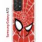 Чехол-накладка Samsung Galaxy A72 (598893) Kruche PRINT Человек-Паук красный