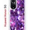 Чехол-накладка Huawei Honor 50/Nova 9 Kruche Print Purple leaves