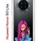 Чехол-накладка Huawei Nova 8i (610636) Kruche PRINT Pink Hair