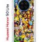 Чехол-накладка Huawei Nova 8i (610636) Kruche PRINT Симпсоны