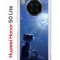Чехол-накладка Huawei Nova 8i/Honor 50 Lite Kruche Print Лунный кот