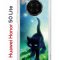Чехол-накладка Huawei Honor 50 Lite/Nova 8i Kruche Print Черный кот