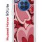 Чехол-накладка Huawei Honor 50 Lite (610636) Kruche PRINT Сердечки