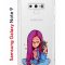 Чехол-накладка Samsung Galaxy Note 9 (591402) Kruche PRINT Pink Hair