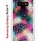 Чехол-накладка Samsung Galaxy Note 9 Kruche Print Цветные листья