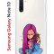 Чехол-накладка Samsung Galaxy Note 10 (580651) Kruche PRINT Pink Hair