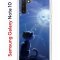 Чехол-накладка Samsung Galaxy Note 10 Kruche Print Лунный кот