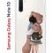 Чехол-накладка Samsung Galaxy Note 10 Kruche Print Девочка с мишкой
