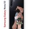 Чехол-накладка Samsung Galaxy Note 10 Kruche Print Девочка с мишкой