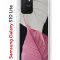 Чехол-накладка Samsung Galaxy S10 Lite Kruche Print Pink and white