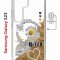 Чехол-накладка Samsung Galaxy S23 (634253) Kruche PRINT Крафтовые наклейки