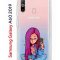 Чехол-накладка Samsung Galaxy A60 2019 (583859) Kruche PRINT Pink Hair