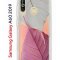 Чехол-накладка Samsung Galaxy A60 2019 (583859) Kruche PRINT Pink and white