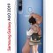 Чехол-накладка Samsung Galaxy A60 2019 (583859) Kruche PRINT Девочка с мишкой