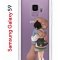 Чехол-накладка Samsung Galaxy S9 Kruche Print Девочка с мишкой