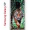 Чехол-накладка Samsung Galaxy S9 Kruche Print Крадущийся тигр
