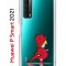 Чехол-накладка Huawei P Smart 2021 Kruche Print Девочка с зонтом