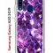 Чехол-накладка Samsung Galaxy A20 2019 (580663) Kruche PRINT Purple leaves